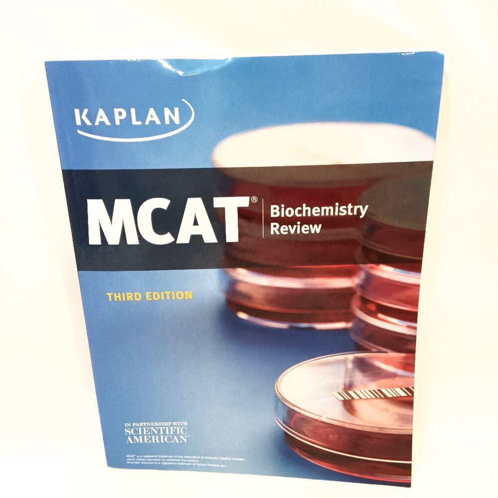 Kaplan MCAT Biochemistry Review Third Edition Textbook New